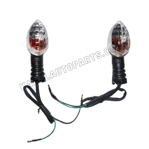 B054 - White & Red - Indicator HD Quality Yamaha FZ White | Red - Indicator